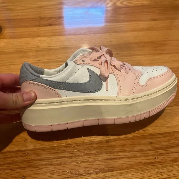 Nike Kids' Sneakers in Pink, Gray, and White - Picture 2 of 5